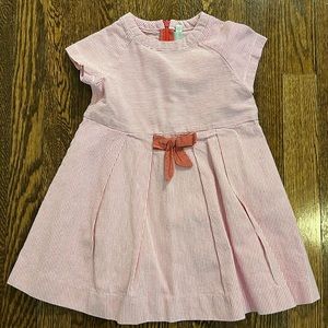 Purchased in France at Natalys Paris, pink seersucker dress